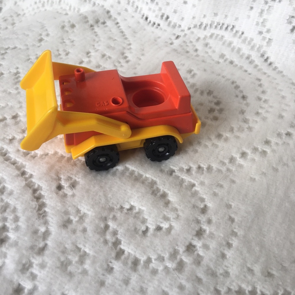 Fisher-Price red yellow dozer piece of 2532 set vintage